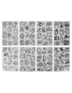 Hoja de Retracción Térmica Estink 8 Piezas Patrones Animales