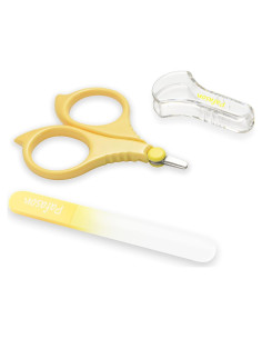 Conjunto de Tijeras de Uñas Pafason para Bebés con Lima de Vidrio