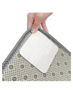 Agarradores de Alfombra SANKEMU Antideslizantes Reutilizables 8 Piezas