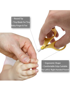 Conjunto de Tijeras de Uñas Pafason para Bebés con Lima de Vidrio 2