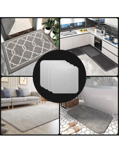 Agarradores de Alfombra SANKEMU Antideslizantes Reutilizables 8 Piezas