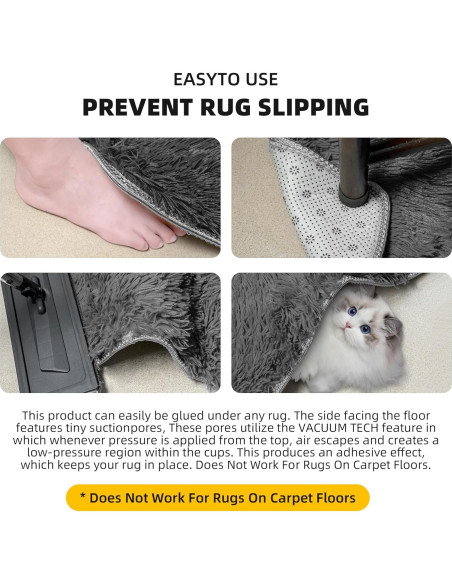Agarradores de Alfombra SANKEMU Antideslizantes Reutilizables 8 Piezas