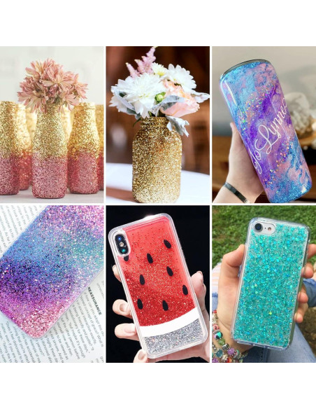 Glitter Chunky Negro TORC 113g para Manualidades y Maquillaje