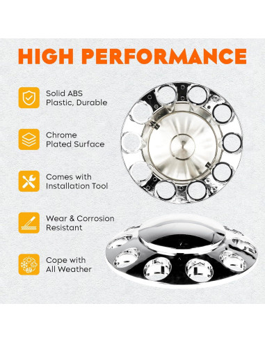 Cubiertas de Eje Frontal Youxmoto YXWCV005-AAA 33mm 2 Piezas