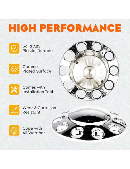 Cubiertas de Eje Frontal Youxmoto YXWCV005-AAA 33mm 2 Piezas