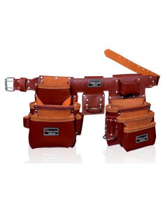 Cinturón de Herramientas de Cuero Rising Star 18 Bolsillos