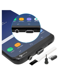 Juego de Tapones de Polvo USB-C PortPlugs para iPhone y Samsung