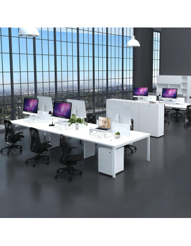 Soporte de Monitor Acrílico KMANDLU 40.64x22.86 cm Ergonómico