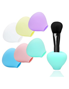 Cubiertas para Brochas de Maquillaje Flyaway - Estuche Silicona 6 Pzs