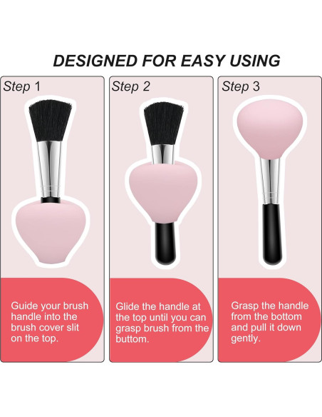 Cubiertas para Brochas de Maquillaje Flyaway - Estuche Silicona 6 Pzs Cubiertas para Brochas de Maquillaje Flyaway - Estuche Silicona 6 Pzs