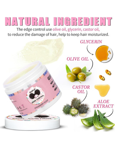 Kit de Estilizado Goiple 7pcs: Cera de Control de Bordes y Aceite