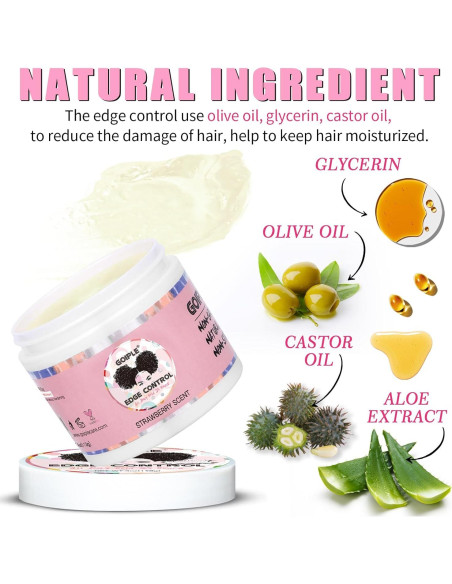 Kit de Estilizado Goiple 7pcs: Cera de Control de Bordes y Aceite