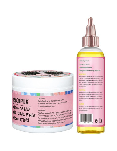 Kit de Estilizado Goiple 7pcs: Cera de Control de Bordes y Aceite