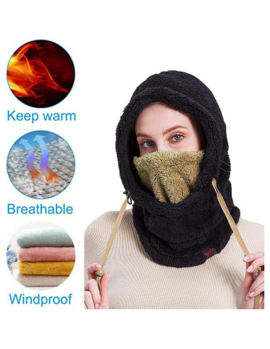 Pasamontañas Polar Resistente al Viento para Hombre y Mujer
