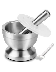 Mortero y Maja de Acero Inoxidable Tera 350ml - Sin Desorden