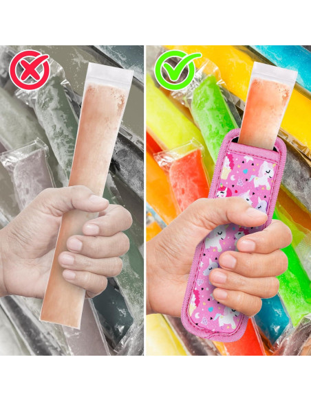 Mangas Reutilizables para Helados 6 Piezas Neopreno Multicolor