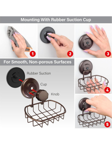 Fregadero de Jabón HASKO Acero Inoxidable Bronce 11.48x13.49 cm