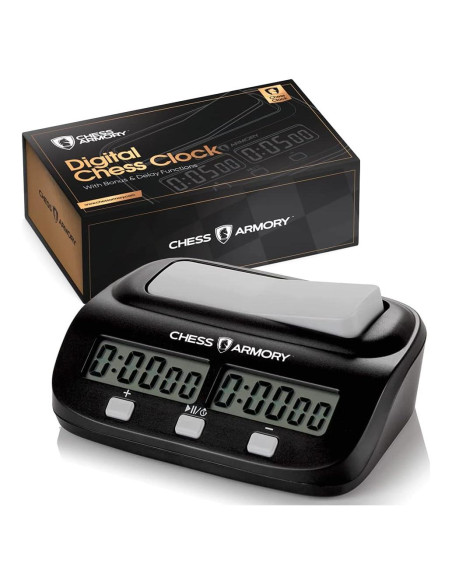 Reloj Digital de Ajedrez Chess Armory - Temporizador Portátil