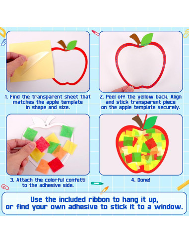 Kit de Manualidades Renbuzhu 40PCS en Forma de Manzana