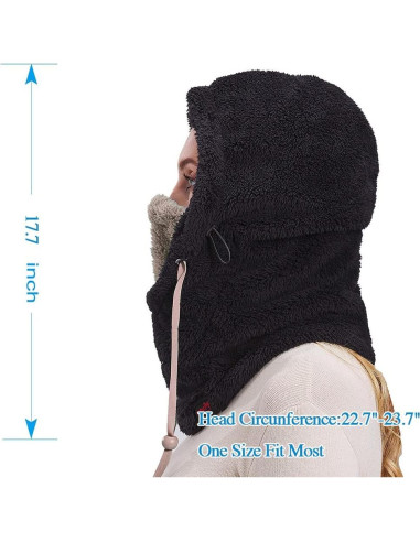 Pasamontañas Polar Resistente al Viento para Hombre y Mujer
