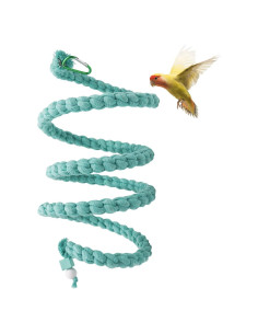 Percha de Cuerda Espiral Dnoifne 3M para Aves Azul