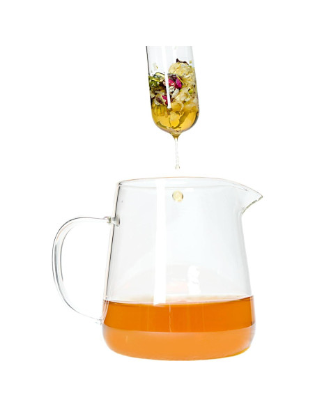 Infusores de Té de Vidrio 2 Pcs Werduoland con Tapa de Corcho