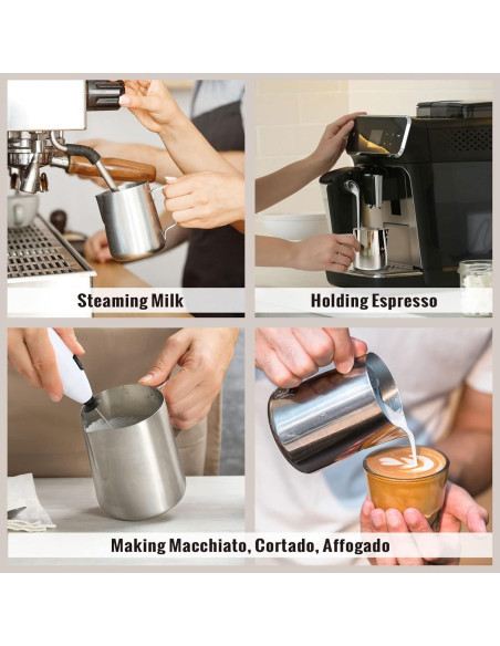 Jarra Espumadora de Leche HULISEN 200ml Acero Inoxidable