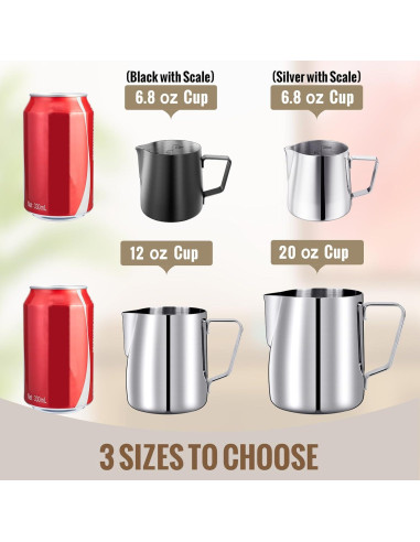 Jarra Espumadora de Leche HULISEN 200ml Acero Inoxidable