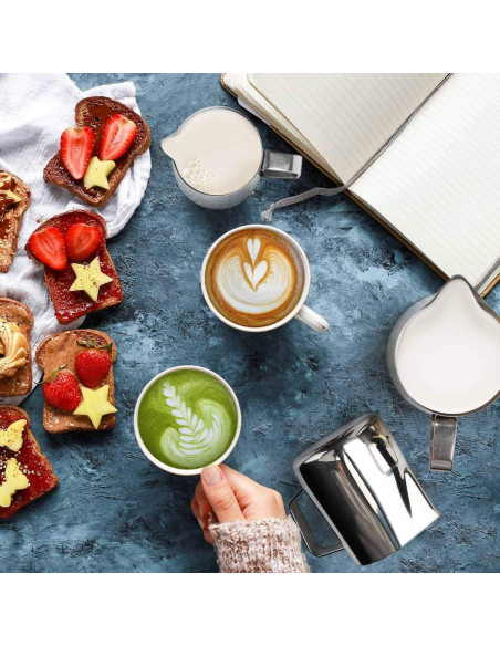 Jarra Espumadora de Leche HULISEN 200ml Acero Inoxidable