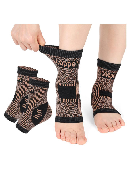 Soporte de Tobillo Vigorwise con Cobre - Férula y Compresión