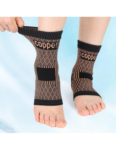 Soporte de Tobillo Vigorwise con Cobre - Férula y Compresión