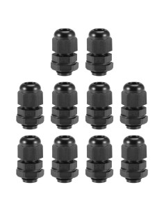 Conector de Cable M12x1.5 uxcell Nylon Impermeable 10pcs