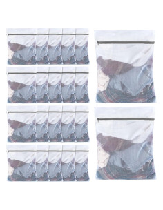 36 Bolsas de Lavandería Nuenen Malla Fina 40x50 cm Gris