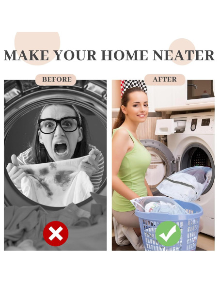 36 Bolsas de Lavandería Nuenen Malla Fina 40x50 cm Gris