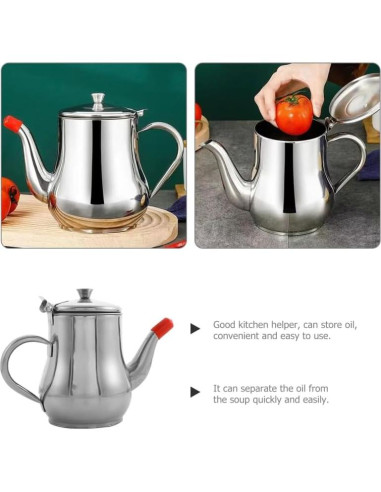 Tanque de Almacenamiento de Aceite Cabilock 300ml Acero Inoxidable