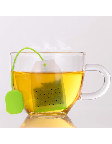 Paquete de 6 Infusores de Té Reutilizables Exptolii Silicona
