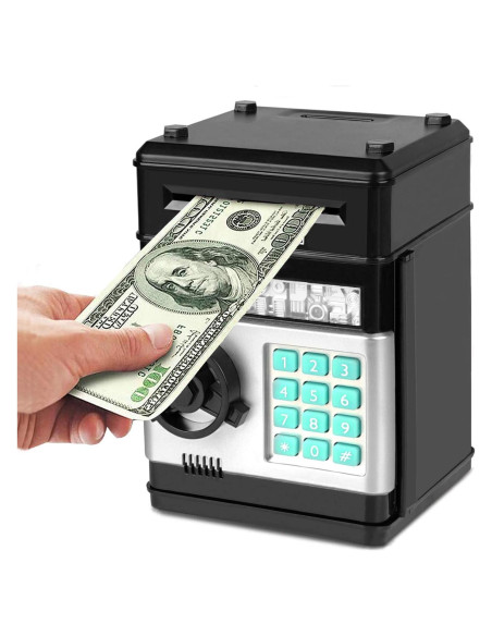 Banco Electrónico Adevena Mini ATM para Niños con Contraseña