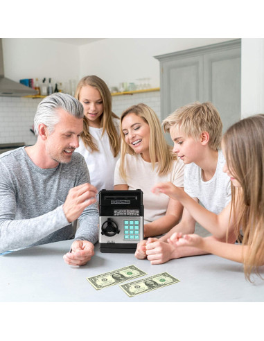 Banco Electrónico Adevena Mini ATM para Niños con Contraseña