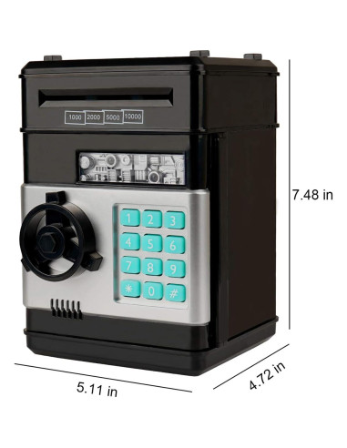 Banco Electrónico Adevena Mini ATM para Niños con Contraseña