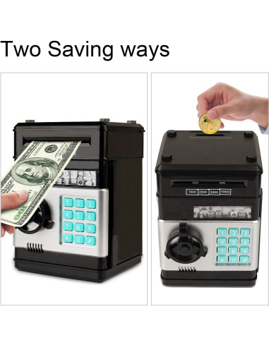 Banco Electrónico Adevena Mini ATM para Niños con Contraseña