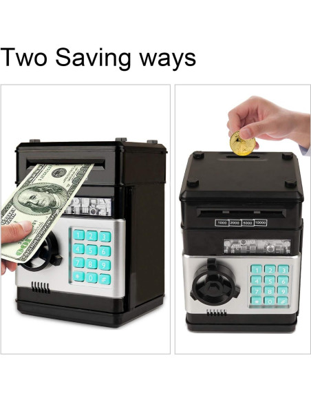 Banco Electrónico Adevena Mini ATM para Niños con Contraseña