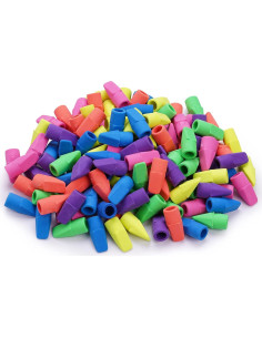 Tapas de Borradores de Lápiz Ezzgol 128 Piezas Sin Látex 2