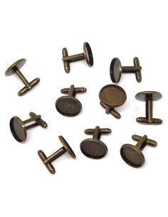 Botones de Manga Francés Honbay 10 Piezas Latón 16mm