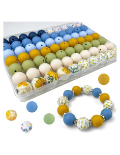 70 Perlas de Silicona IESCOO para Manualidades - Floral