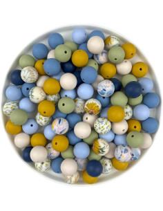 70 Perlas de Silicona IESCOO para Manualidades - Floral 2