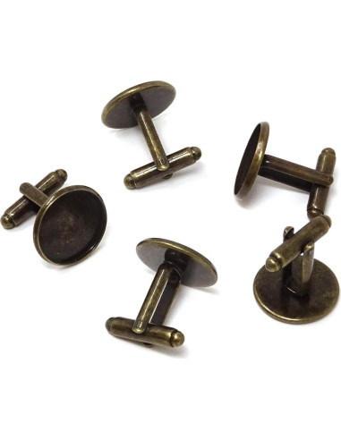 Botones de Manga Francés Honbay 10 Piezas Latón 16mm