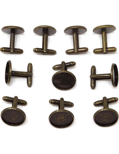 Botones de Manga Francés Honbay 10 Piezas Latón 16mm