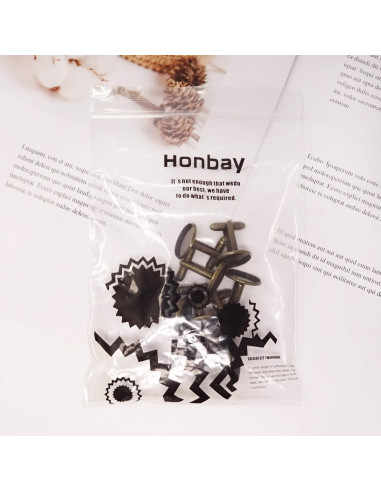 Botones de Manga Francés Honbay 10 Piezas Latón 16mm