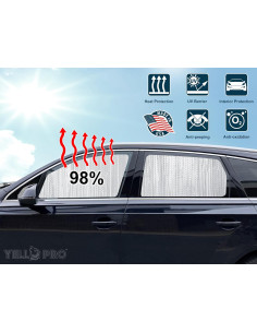 YelloPro Protector Solar Reflectante para Ventanas Laterales SUV 2