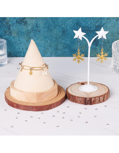 KISSITTY 100 Anillas de Salto Abiertas Arcoíris 3.5mm Acero Inoxidable